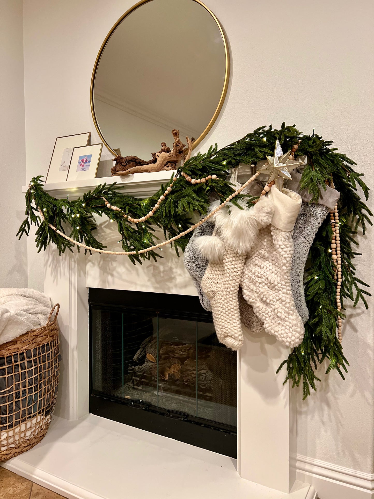 8 ft Real Touch Norfolk Pine Garland